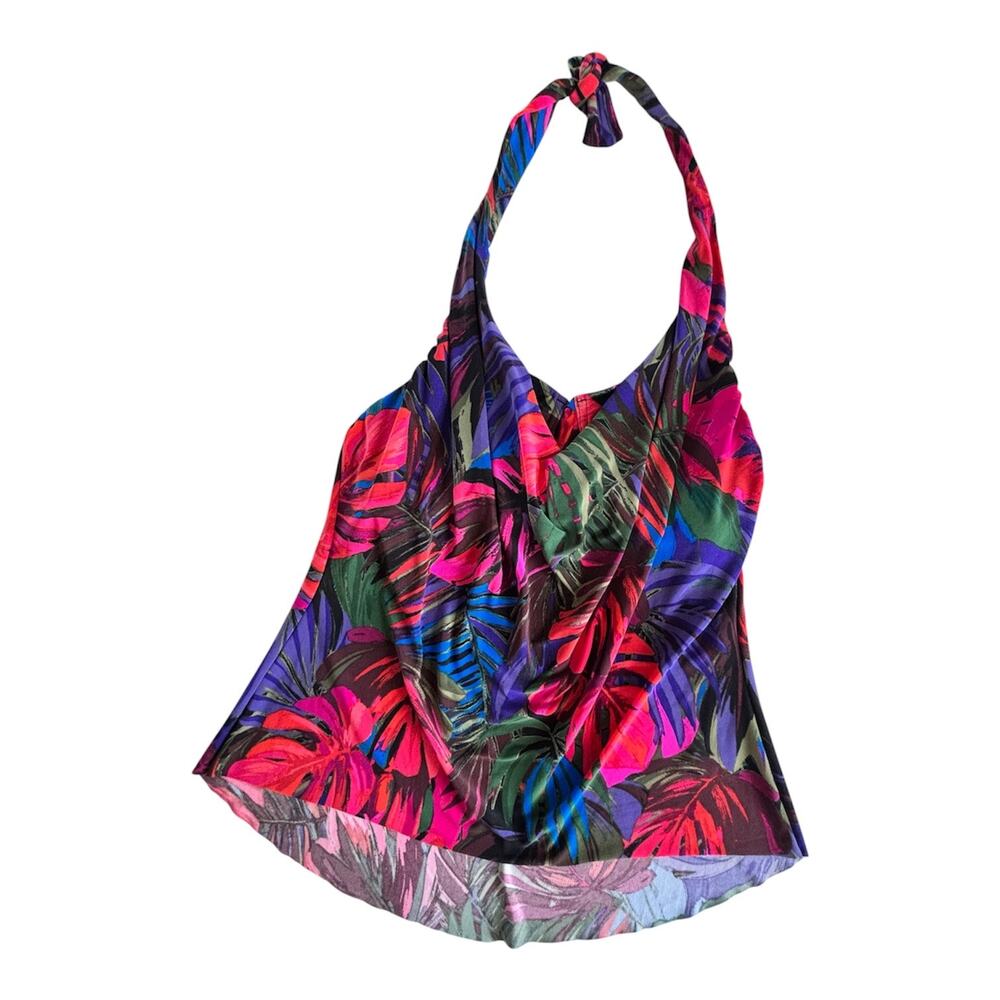 Miraclesuit Magicsuit Sophie Tropical Tankini Top Swimsuit Women’s 8 NEW Beach